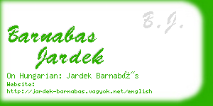 barnabas jardek business card